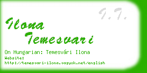 ilona temesvari business card